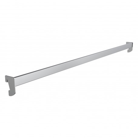 BARRA PERCHERA DE TUBO 30X15. CROMO.