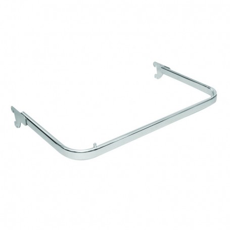 BARRA PERCHERA EN TUBO OVAL 30x15.CROMO.