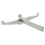 SOPORTE CENTRAL PARA ESTANTE CRISTAL . CROMO.