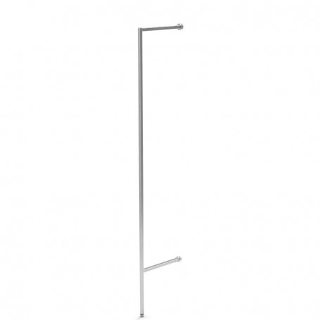 MONTANTE VERTICAL REGULABLE (A PARED 380-450MM), CROMADO.